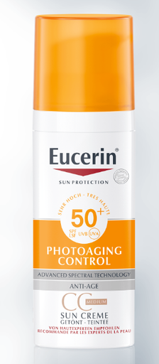 Eucerin Sun Creme Anti Age Teinte Medium  50+