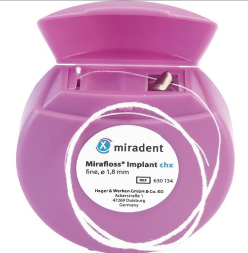 Miradent Mirafloss Implant Chx Fine 1,8mm