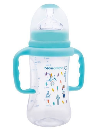 BB Conf Bib Emotion Avec Poignee 270Ml Bleu 6-24M