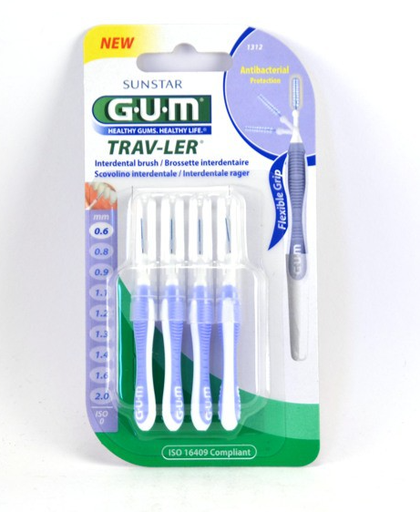 Gum 1312 Manche Par 4 Avec Brossettes (0.6mm)
