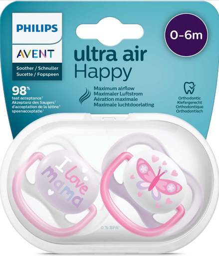 Avent Suc Air Coll 0-6M Girl Mam SCF080/02