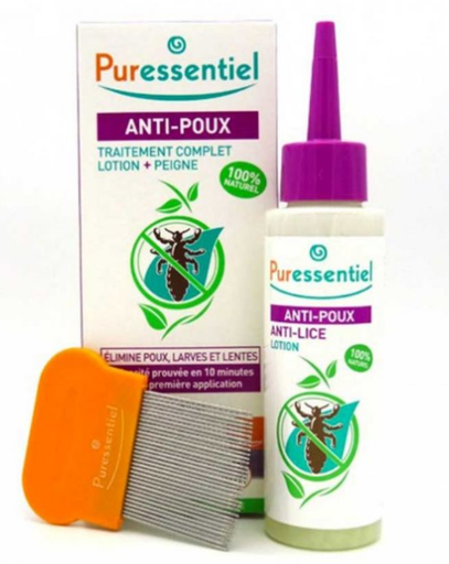 Puressentiel Anti Poux Lotion+ Peigne Traitement 10Min FL 100Ml